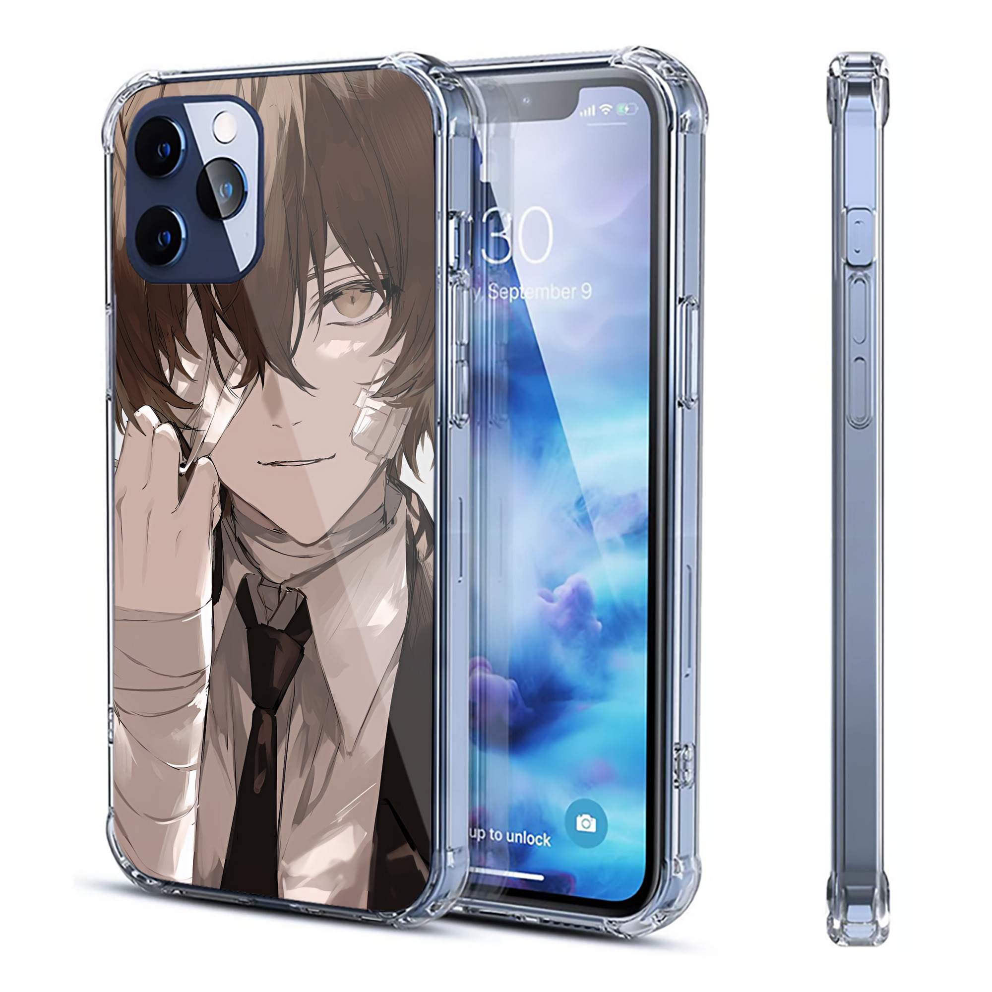 （画像用） 文豪ストレイドッグス Bungo Stray Dogs 【iPhone 12シリーズ対応】透明スマホケース（クリアソフトケース）